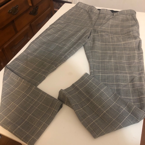 J Crew houndstooth dress pants in cream and black